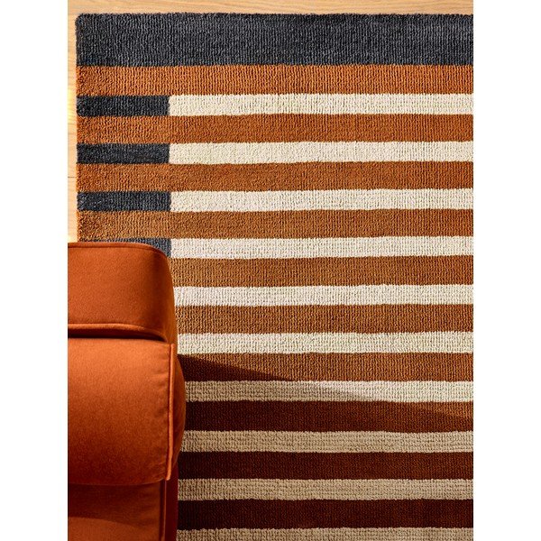 Oranžs paklājs no pārstrādātas šķiedras 120x170 cm Lois – MADE-image-4