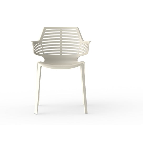 2 ziloņkaula baltās krāsas dārza krēslu komplekts Resol Ikona