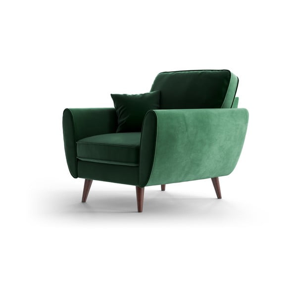 Zaļš samta atpūtas krēsls My Pop Design Auteuil