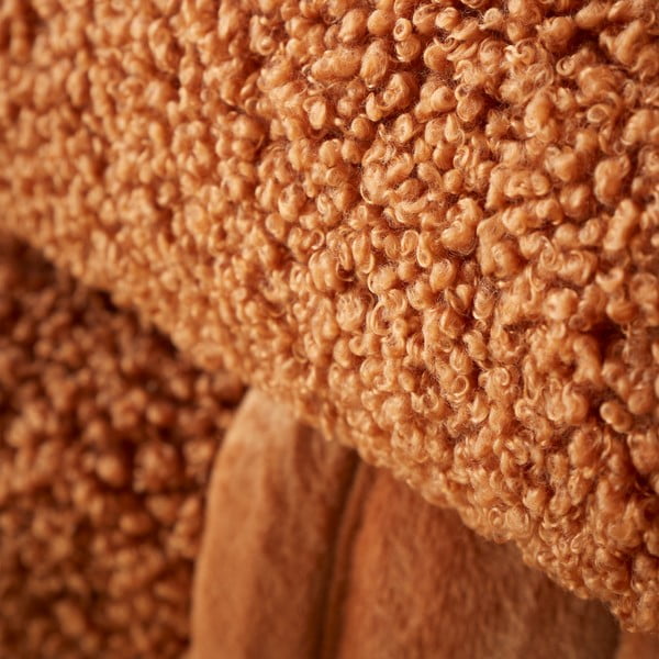 Oranžs mikroplīša pleds 130x170 cm Velvet Boucle – Catherine Lansfield-image-2