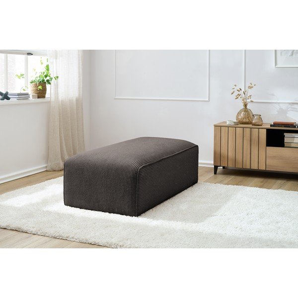 Brūns velveta modulārais kāju soliņš Megeve – Bobochic Paris-image-4