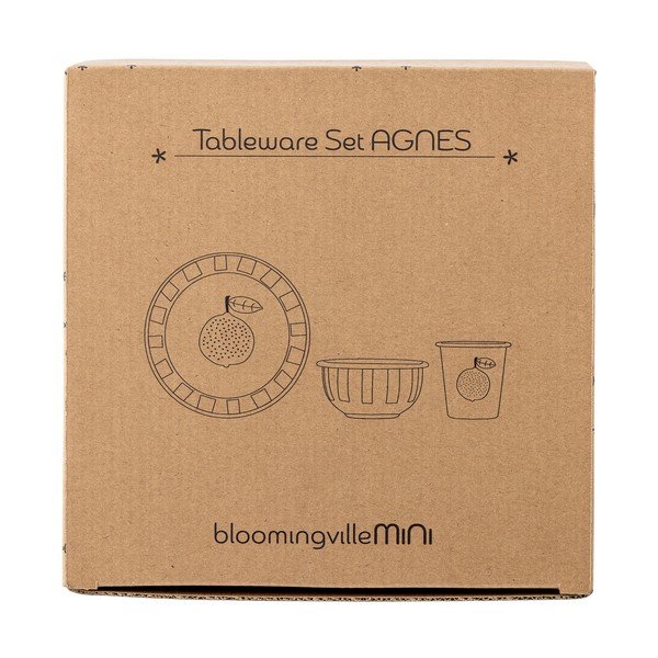 Metāla bērnu pusdienu komplekts (3 gab.) Agnes – Bloomingville Mini-image-2