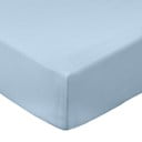 Zils palags no kokvilnas perkala ar gumiju 185x200 cm Cotton Percale – Bianca