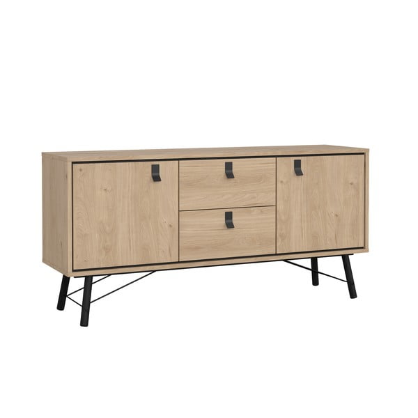 Dabīga toņa kumode ar ozolkoka imitāciju 150x72x40 cm Ry – Tvilum-image-3