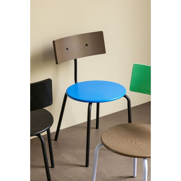 Zili/dabīga toņa pusdienu krēsli (4 gab.) Koi – Hübsch-image-1