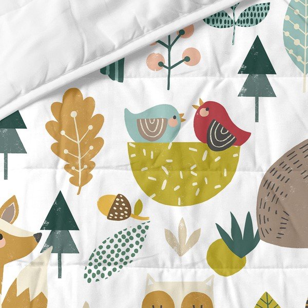 Kokvilnas bērnu gultas pārklājs 260x180 cm Harvestwood – Moshi Moshi-image-1