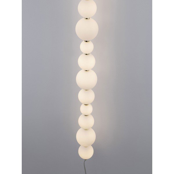 Balta/zelta krāsas metāla LED sienas lampa ar regulējamu spilgtumu Perla – Nova Luce-image-3