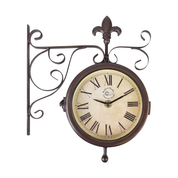 Sienas pulkstenis ar termometru Esschert Design Rustic-image-4