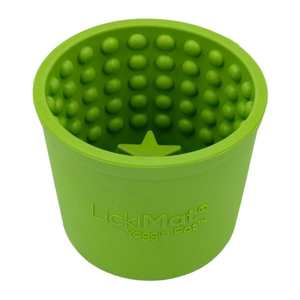 Laizīšanas bļoda Yoggie Pot Green – LickiMat