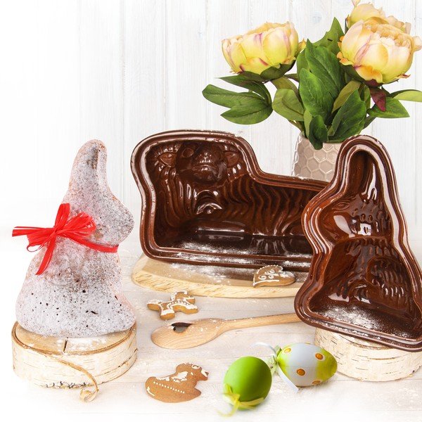 Keramikas cepšanas forma Lieldienu kēksam jēra formā 10x34 cm Beránek – Orion-image-3