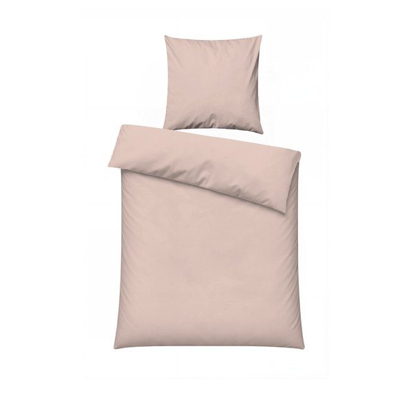 Dūmakaini rozā vienguļamā gultas veļa 200x140 cm Plain  – Mijolnir