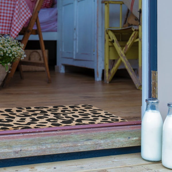 Kokosšķiedras kājslauķis 40x60 cm Leopard – Artsy Doormats-image-4