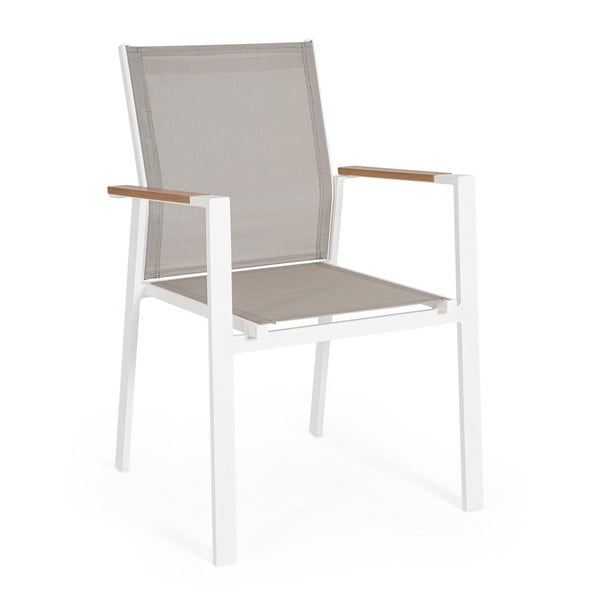 Balti metāla dārza krēsli (4 gab.) Heta – Bizzotto