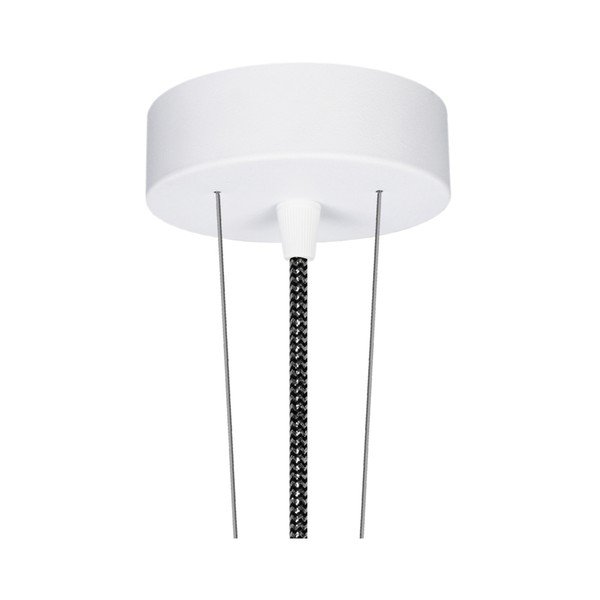 Sudraba piekaramā lampa ar melnu kabeli Sotto Luce MOMO-image-1