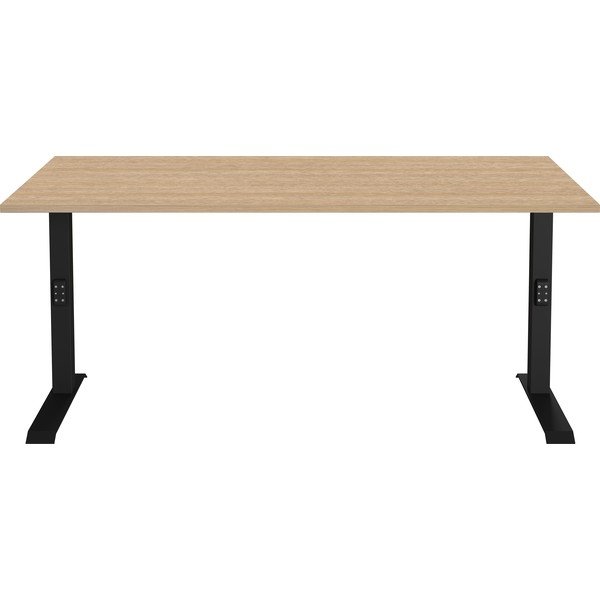 Regulējams darba galds ar ozolkoka imitācijas galda virsmu 80x160 cm Lissabon – Germania-image-2