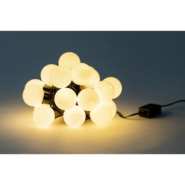 Balta LED gaismiņu virtene LUKKA, 20 gaismiņas-image-1