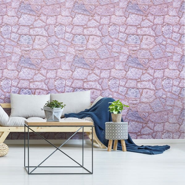 Dekoratīva sienas uzlīme Ambiance Rose Stone, 40 x 40 cm