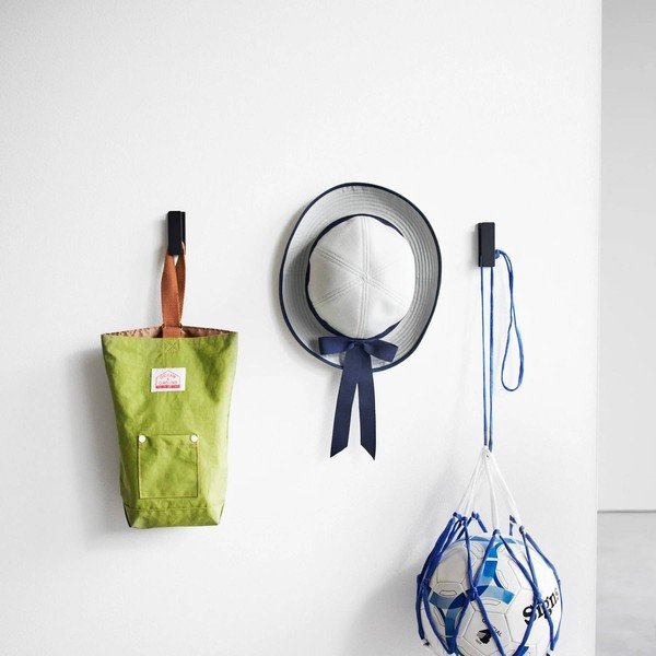 Melni metāla sienas āķi (3 gab.) Tower – YAMAZAKI-image-3