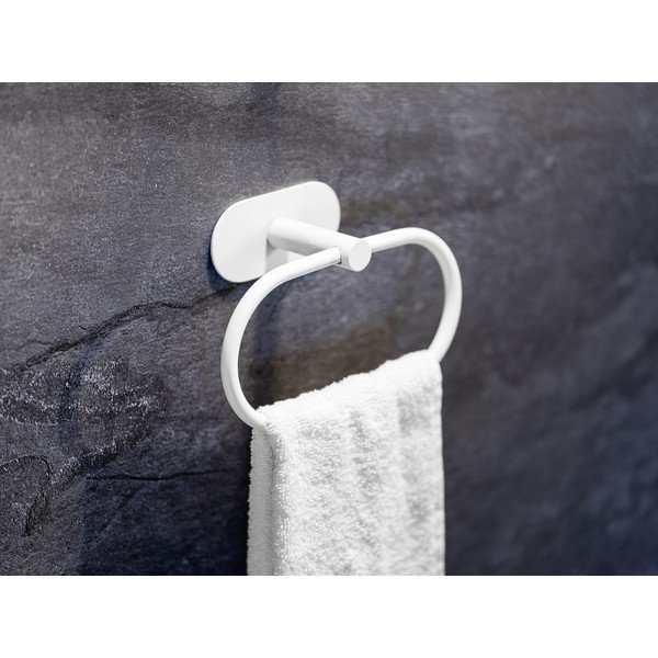 Balts nerūsējošā tērauda pašlīmējošs dvieļu turētājs Orea – Wenko-image-2