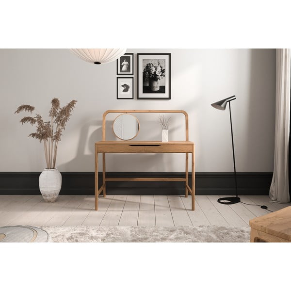 Ozola masīvkoka kosmētikas galdiņš 57x110 cm Twig – The Beds-image-1