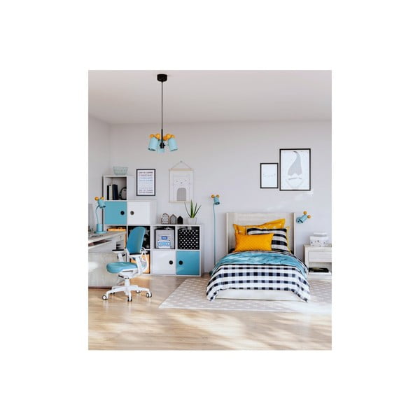 Gaiši zila stāvlampa ar metāla abažūru (augstums 133,5 cm) Mouse – GTV-image-1