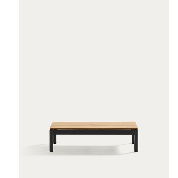 Tīkkoka masīvkoka dārza kafijas galdiņš 57x91 cm Sorells – Kave Home-image-2