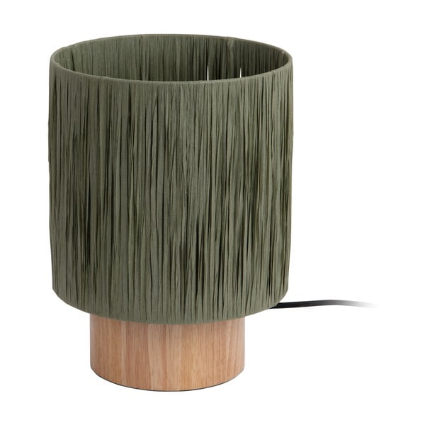 Zaļa galda lampa no papīra auklas (augstums 28,5 cm)  Sheer  – Leitmotiv