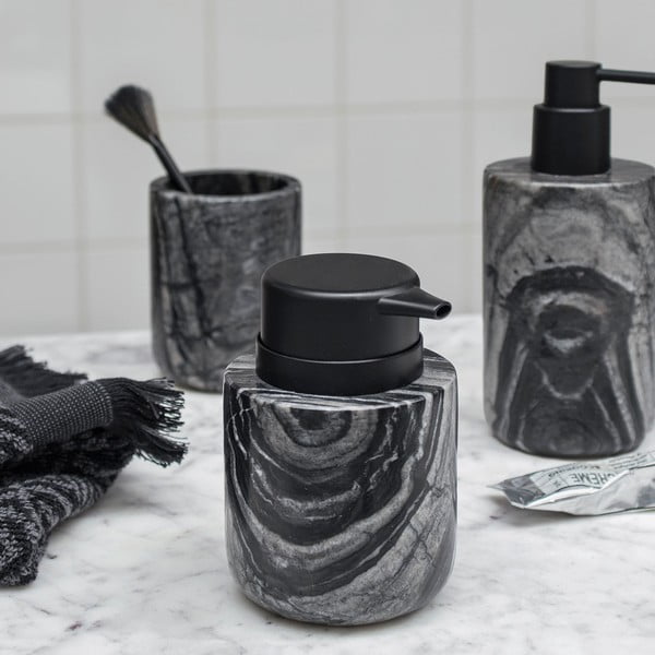 Melns marmora ziepju dozators 0.2 l Marble – Mette Ditmer Denmark-image-1