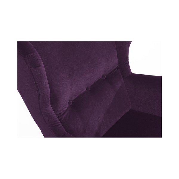 Violets krēsls ar gaiši brūnām kājām Max Winzer Clint Suede-image-2
