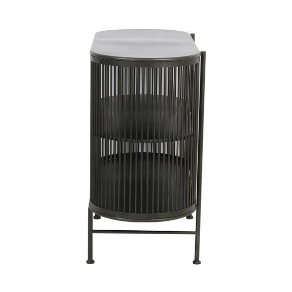 Melna metāla kumode 100x80 cm Yinthe – Light & Living-image-4