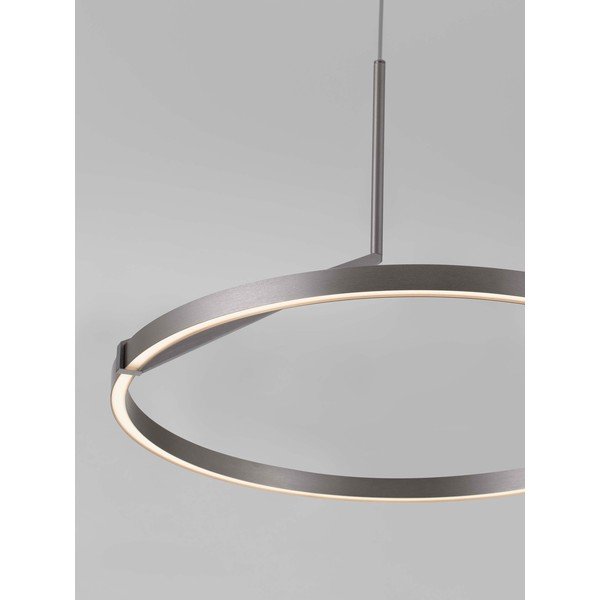 Sudraba krāsas alumīnija LED piekaramā lampa ar regulējamu spilgtumu ø 60 cm Tilia – Nova Luce-image-2
