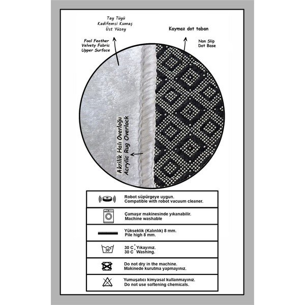 Pelēki vannas istabas paklājiņi (2 gab.) 60x100 cm Pendor – Foutastic-image-2