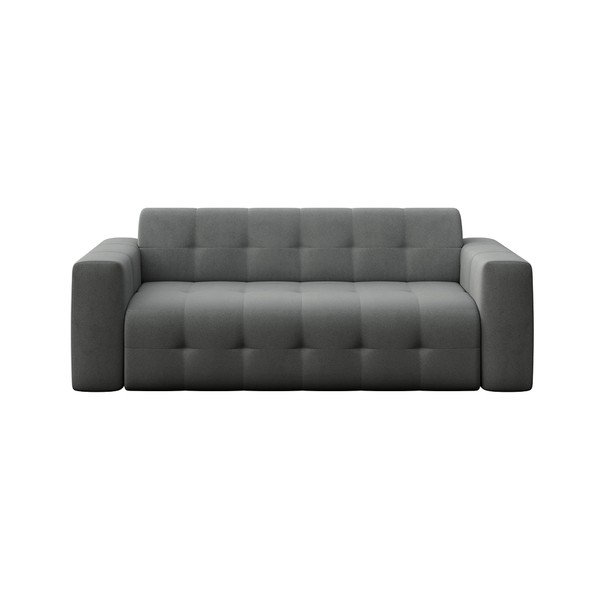 Pelēks samta dīvāns 223 cm Tuil – Rodier