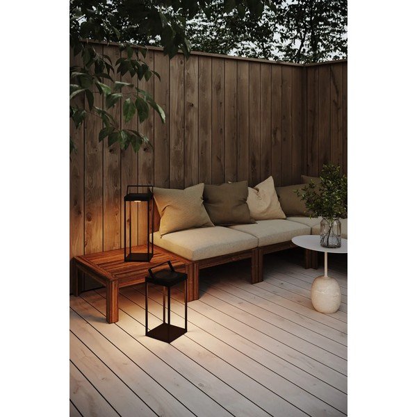 Melna āra LED laterna ar saules baterijām/ar USB (augstums 53 cm) Pure – Markslöjd-image-1