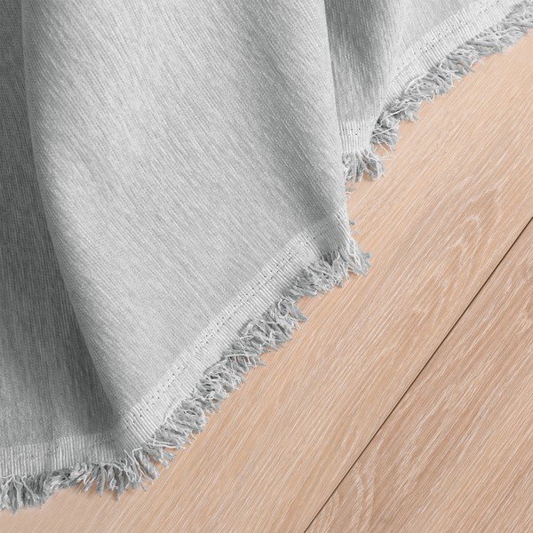 Gaiši pelēks gultas pārklājs no šenila 220x240 cm Talo – Filumi-image-3