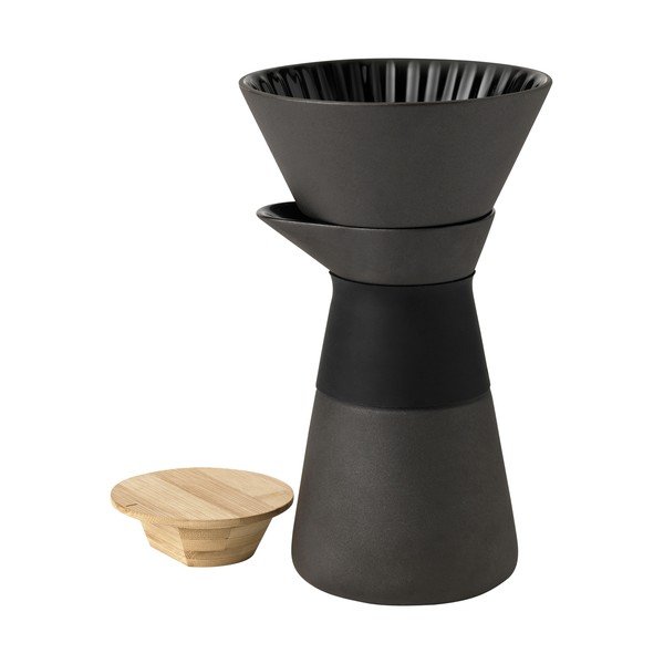 Melna akmensmasas mokas kafijas kanna 600 ml Theo – Stelton