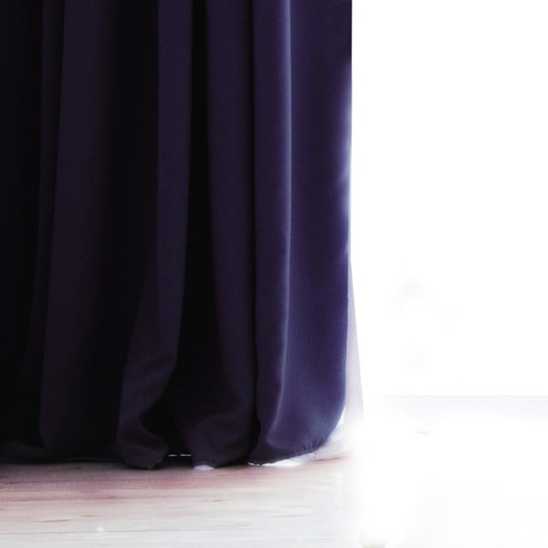 Tumši violets aizkars DecoKing Pierre, 140 x 270 cm