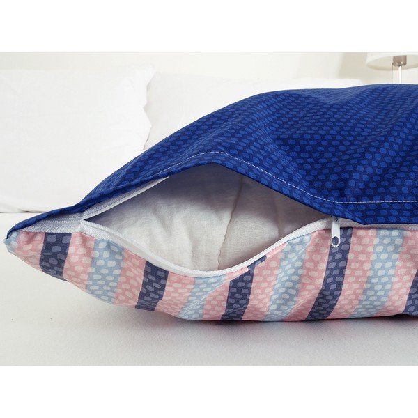 Zila vienvietīga gultas veļa no krepa auduma 140x200 cm Top Class – B.E.S.-image-1