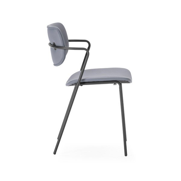 Tumši pelēki pusdienu krēsli (2 gab.) Maika – Marckeric-image-1