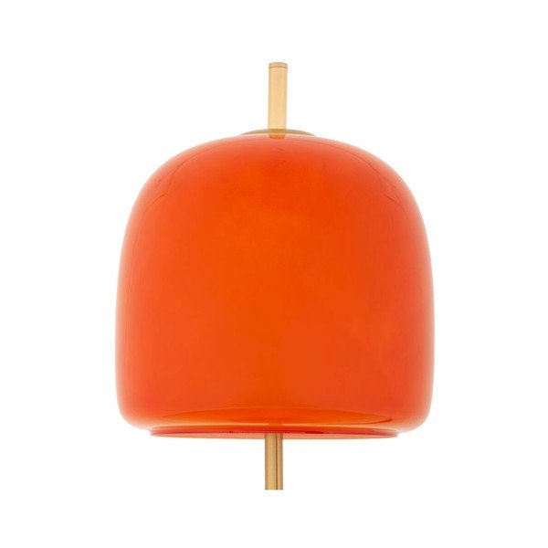 Oranža/zelta krāsas metāla galda lampa ar stikla abažūru (augstums 53 cm) Oldy – Mauro Ferretti-image-2