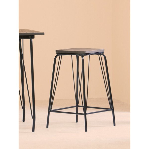 Melns/brūns gobas masīvkoka ķeblis District – Premier Housewares-image-3