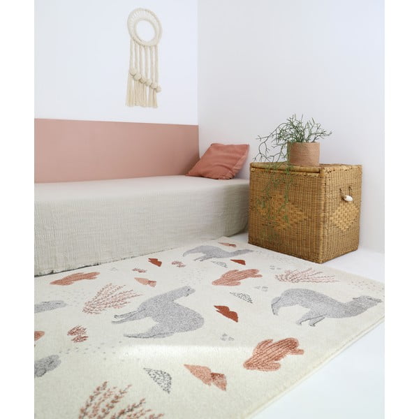Krēmkrāsas bērnu paklājs 120x170 cm Andina by Mon Petit Art – Nattiot-image-3