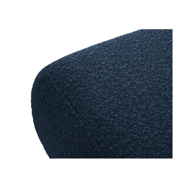 Tumši zils pufs no buklē auduma Molino – Micadoni Home-image-2