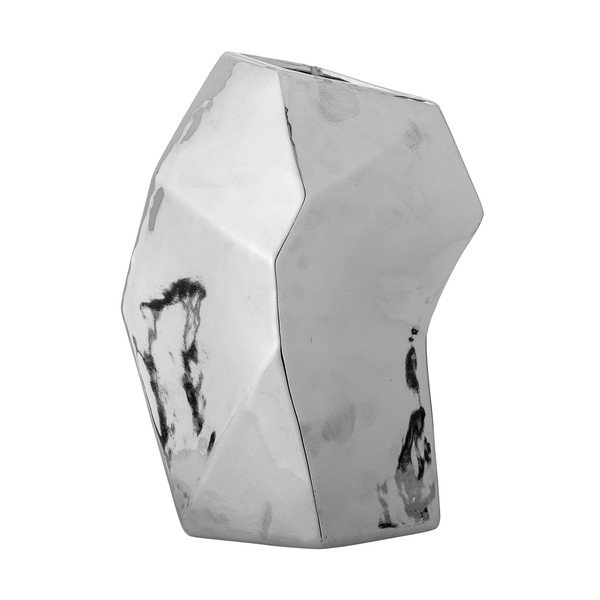 Sudraba krāsas akmensmasas vāze (augstums 23 cm) Dimona – Bloomingville