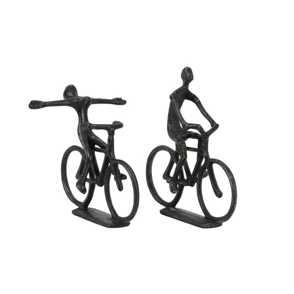 Metāla statuetes (2 gab.) 22 cm Cyclists – Light & Living
