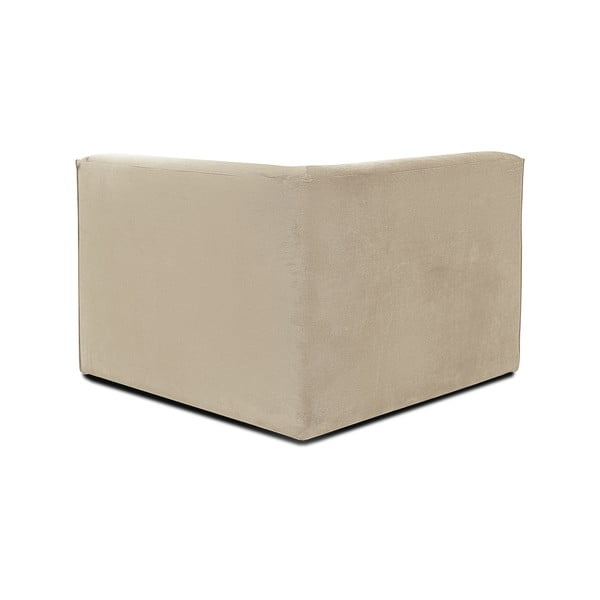 Bēšs velveta dīvāna stūra modulis Scandic Sting-image-3