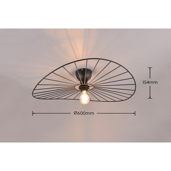 Matēti melna griestu lampa ø 60 cm Chapeau – Reality-image-4