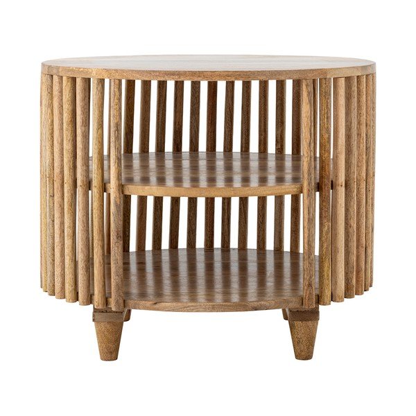 Dabīga toņa mango masīvkoka apaļš žurnālgaldiņš ø 60 cm Sali – Bloomingville