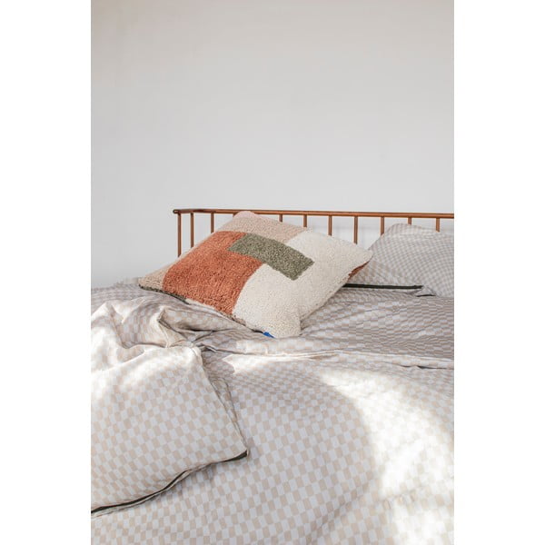 Bēša divguļamā gultas veļa no kokvilnas satīna 200x220 cm Mini – Mette Ditmer Denmark-image-3