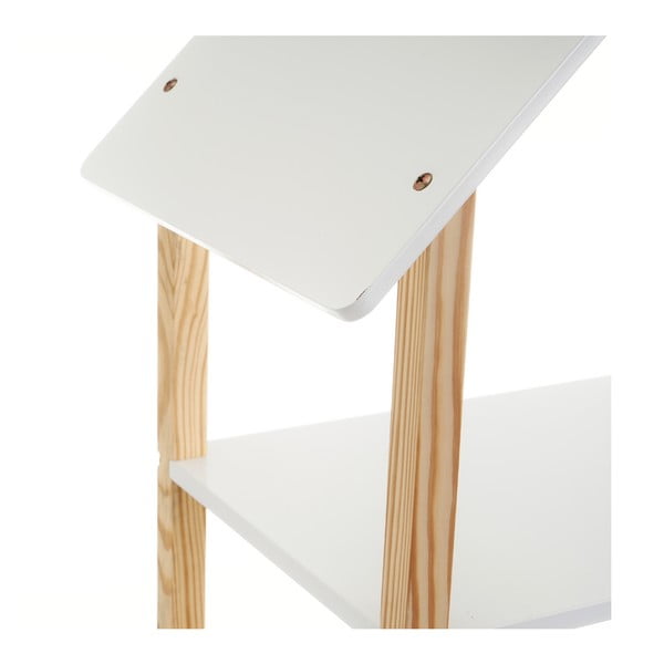 Balts bērnu grāmatu plaukts 79x131 cm – Casa Selección-image-3